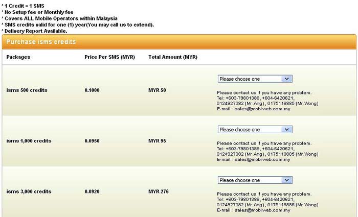 Select Package