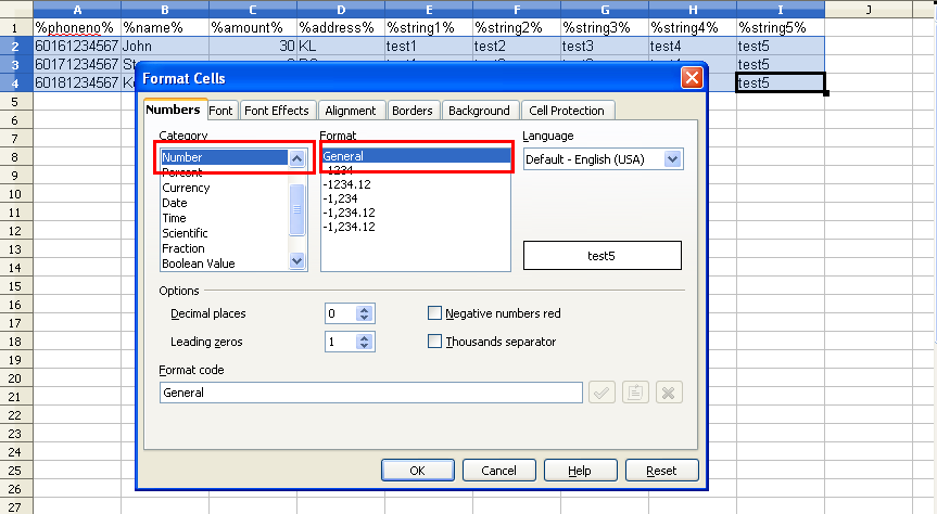 Bulk SMS End User Guide How to Create CSV File in OpenOffice